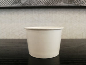 Ice Cream Gelato Paper Cups  White  4 oz.