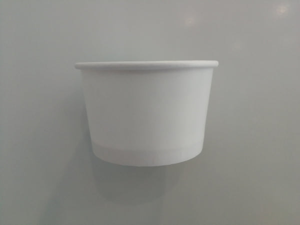 Ice Cream Gelato Paper Cups  White 3 oz.
